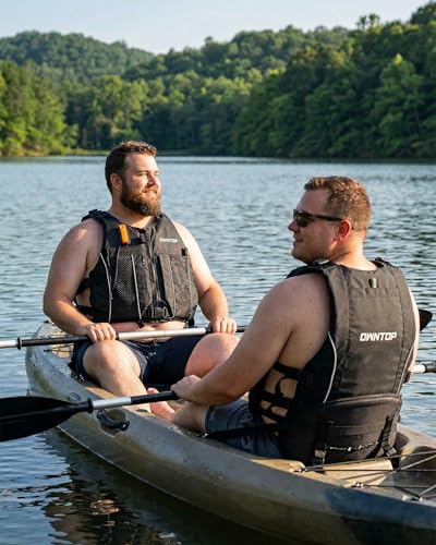 Adult Black Owntop Swim Jacket with Hydration Pack | Lightweight Water Sports Vest 3XL