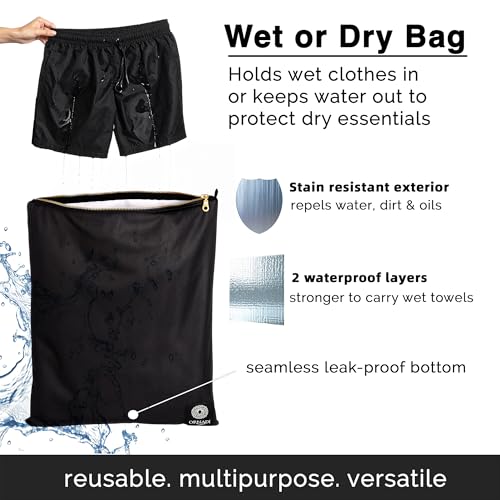 Waterproof Gym Clothes Bag with Odor Control and Bacteria Resistance