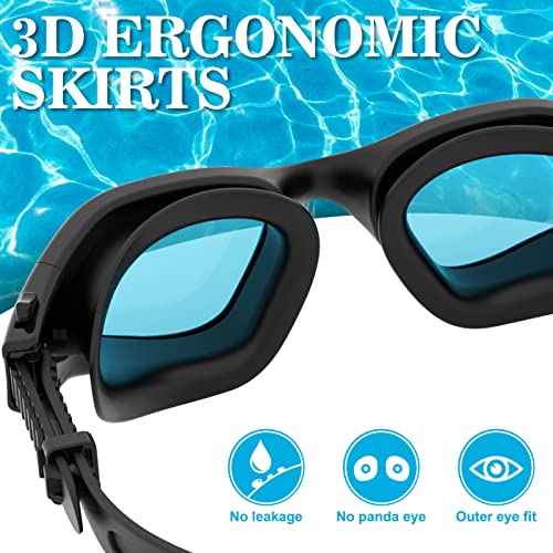 Swimming Goggles for Men Women Teens Anti Fog UV Protection Clear Vision