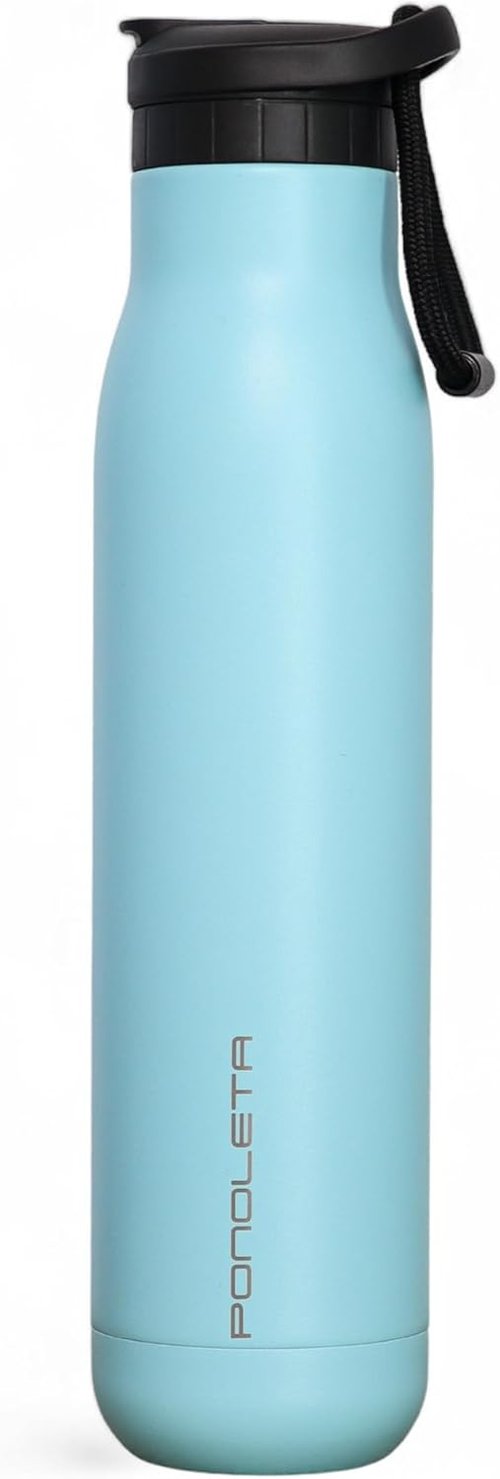 **Skiennix Stainless Steel Water Bottle - Double Vacuum Insulated, BPA-Free, Leak Proof | Ideal for Sports & Travel**