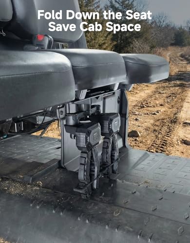 KEMIMOTO UTV Under Seat Bow & Tool Rack Auto-Grip Mount for Hunting & Off-Road