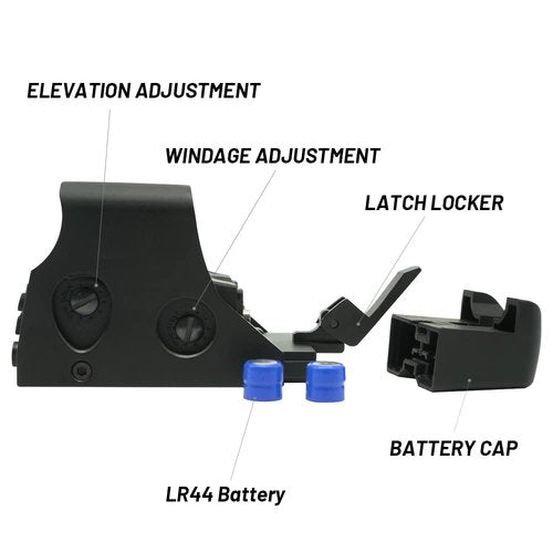 OHHLION 551 Metal Holographic Bright Green & Red Dot Sight