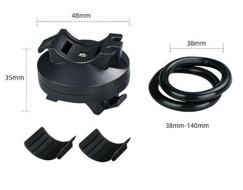 Bicycle Mountain Bike Flashlight Bracket Light Clip 360 Degree Universal Flashlight Clamp Tube Rack Cycling Light Shelf Fit Night Riding