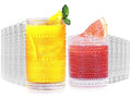 Lvtrupc Vintage Hobnail Drinking Glasses Set of 12 - 14oz & 11oz Glassware for Cocktail, Juice, Water, and More
