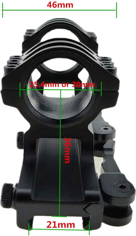 Skiennix Cantilever Scope Mount - 1 Inch/30mm Picatinny Weaver Rings with Quick Release