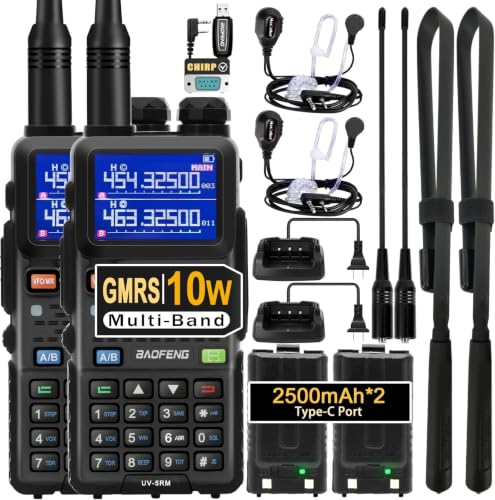 BAOFENG UV-5RM Handheld Ham Radio Two-Pack Long Range Walkie Talkies