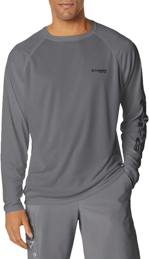Columbia Men's PFG Terminal Tackle Long Sleeve Shirt - Lightweight, Quick-Dry Fabric | Ideal for Fishing