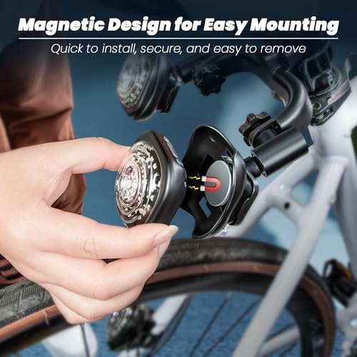 6pcs Bike Lights with Remote Control - Front & Rear LED Turn Signals Brake Lights