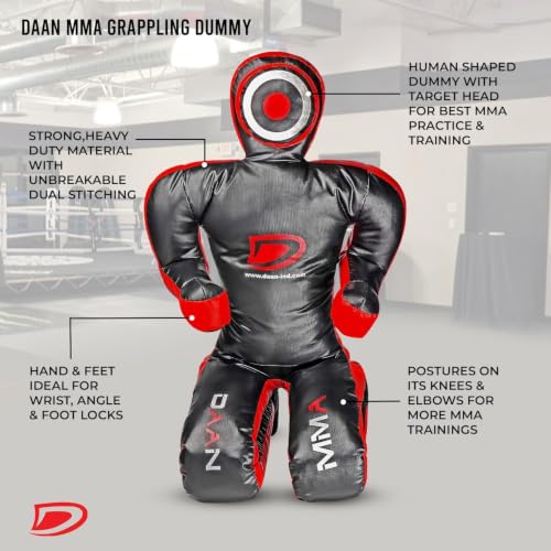 REBX 180cm Multicolor Grappling Dummy for MMA BJJ Wrestling Self-Defense Training