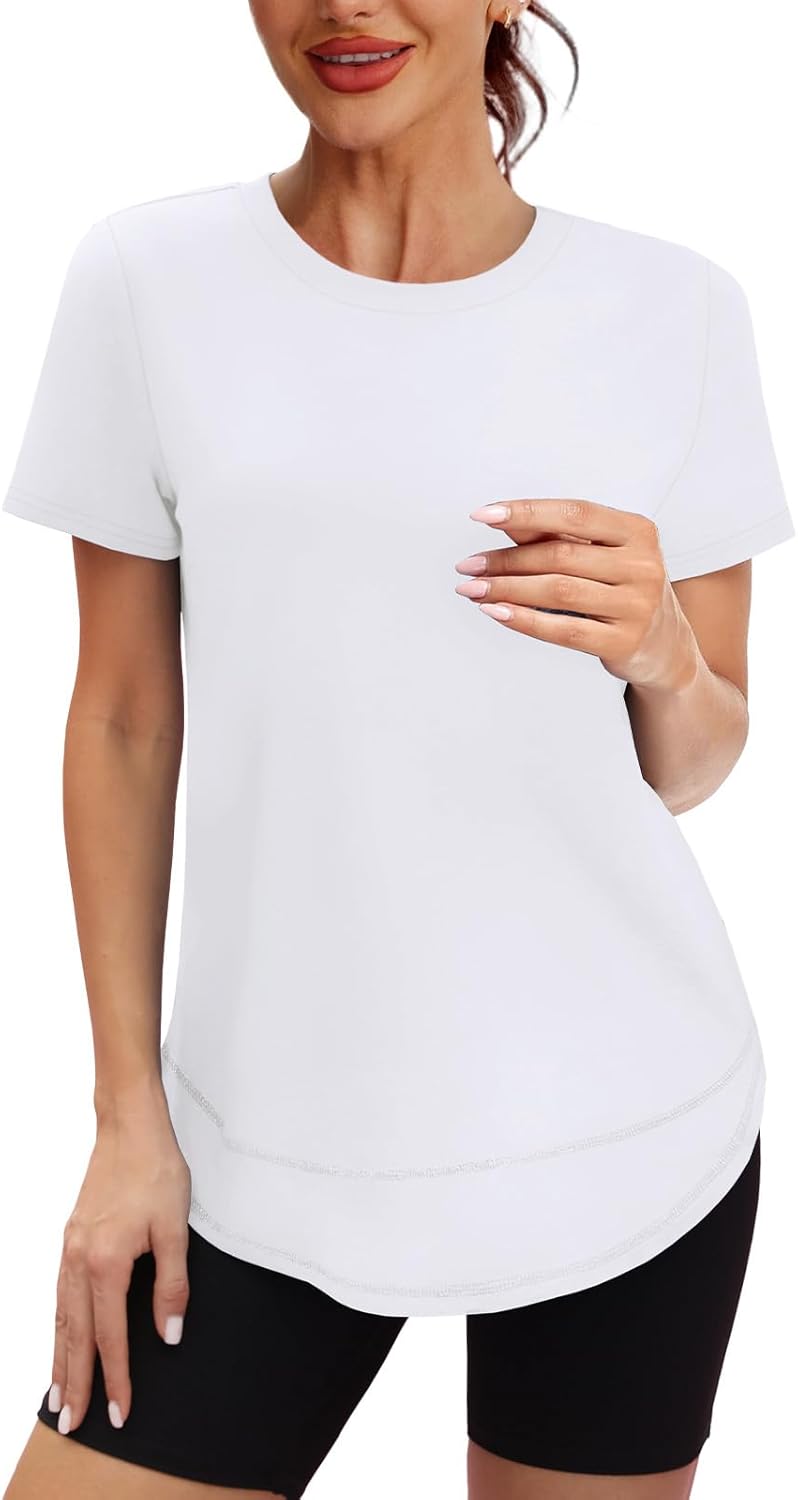 XIEERDUO Women's Workout Tops - Quick Dry Short Sleeve Shirts for Hiking & Running | S-3XL