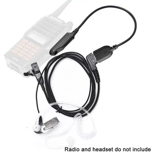 BAOFENG 2 Packs GMRS-9R Speaker Mic to 2 Pin K Plug Converter Adapter Cable UV-9R Pro Cord Connector UV-9G Headphone PTT Shoulder Microphone UV-5R Accessories Earphone Audio Cable