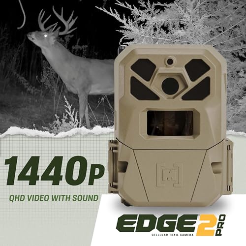 Moultrie Edge 2 Pro Cellular Trail Camera 40MP 4G LTE No-Glow Flash 1 Pack