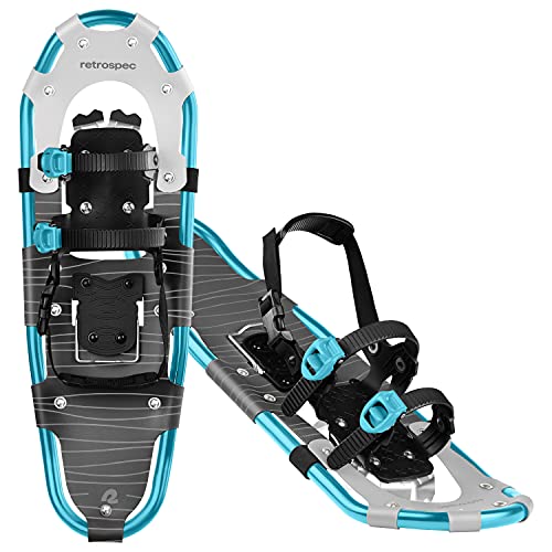Lightweight Snowshoes for Adults with Double Ratchet Bindings - Ice Cap 21"