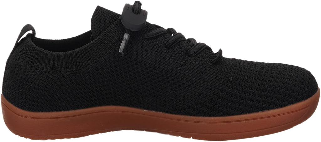 WHITIN Little Kids Wide Toe Box Barefoot Shoes for Boys Girls Size 13 13W Zero Drop Width Minimalist Dress School Sneakers Tennis Walking Running Black 31