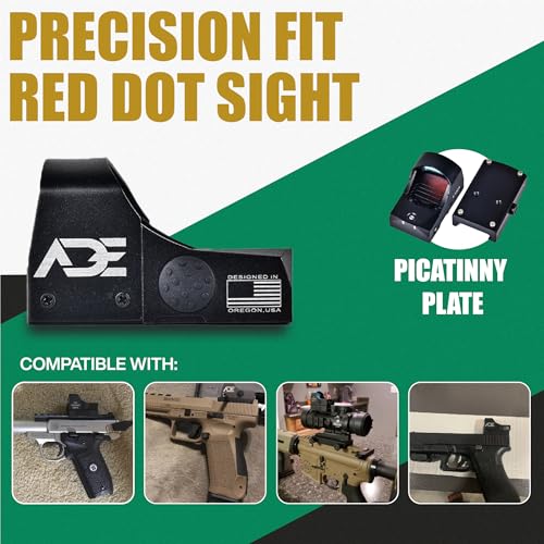 for Pistols - Waterproof, Fog-Resistant, 5 MOA, Motion Awake