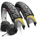 700x40c Gravel Bike Tire & Presta Tubes Set - Foldable, Puncture-Resistant