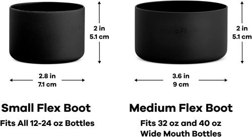 Hydro Flask Small Silicone Water Bottle Boot | Flex Boot for 12-24 oz Bottles - Dishwasher Safe, BPA-Free