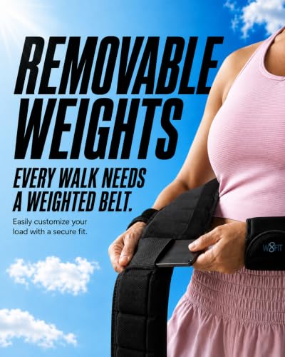 Adjustable Weighted Belt for Walking & Training - Small 7 LB, Women & Men