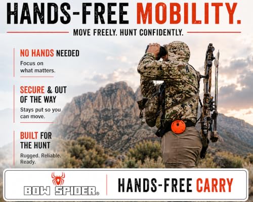 Bow Spider Compound Bow Sling Alternative - Green, Hands-Free Bow Carrier