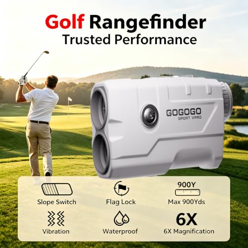 Golf Rangefinder 900 Yards Laser Distance Meter with Slope & Pin Lock