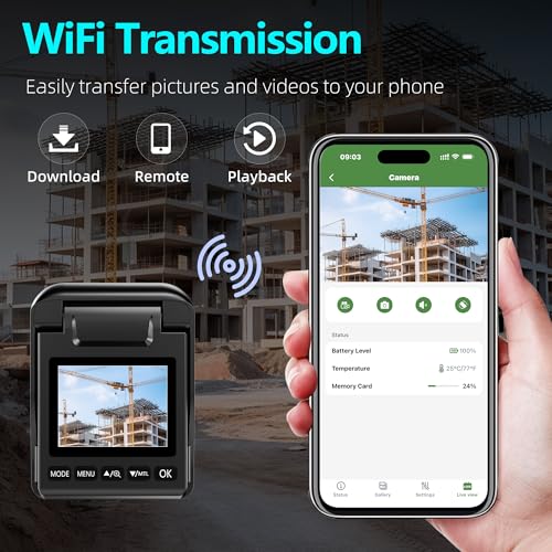 Dsoon 4K WiFi Time Lapse Camera with Solar Option, Waterproof Construction Monitoring