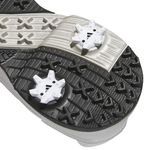 adidas Men's Traxion Response Golf Shoes White/Black/Silver 10.5 - Waterproof, Durable Grip