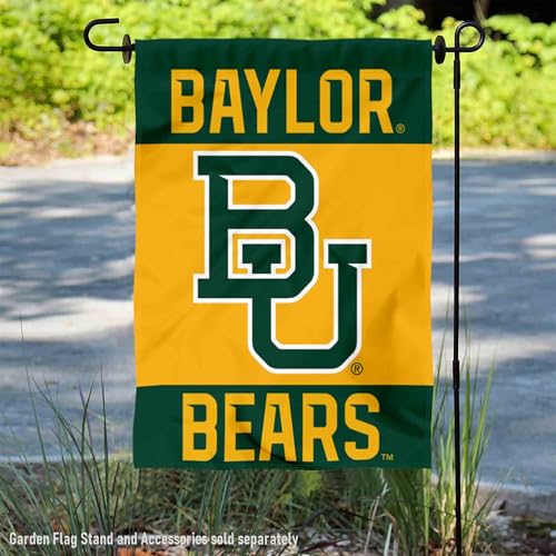 Baylor Bears Garden Flag Banner - 13x18 Inch Double-Sided Polyester