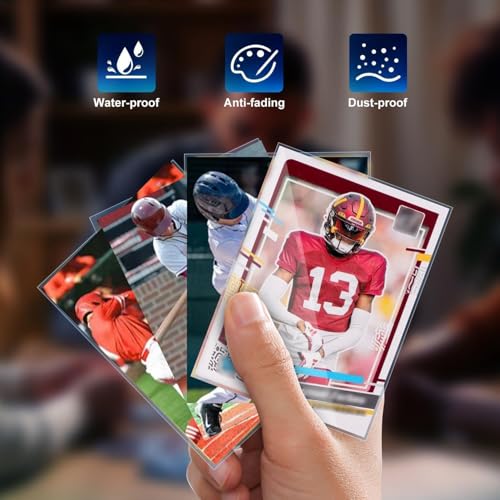 COLQU 10000ct Card Sleeves for Trading Cards - Clear Soft Baseball & Sports Card Protectors