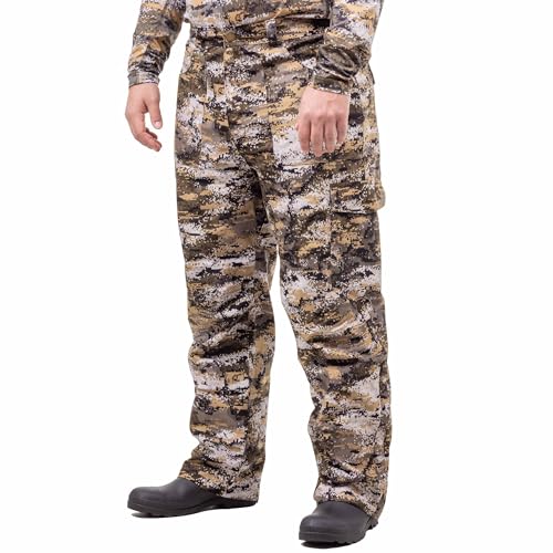 Men's Waterproof Hunting Pants - Large Disruption Camo, Huntworth Winsted