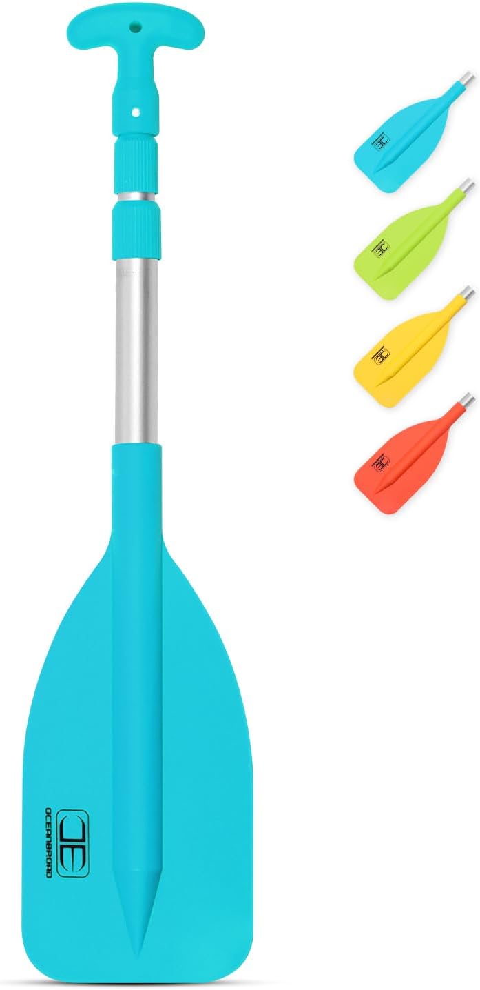 OCEANBROAD Telescoping Emergency Paddle - Adjustable 21'' to 42'' | Durable Aluminium Shaft for Kayaking & Canoeing