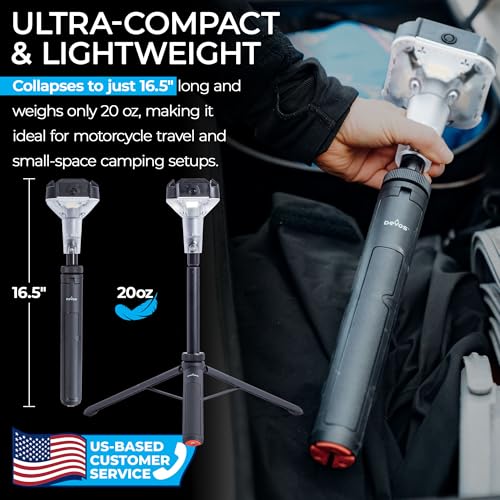 Devos LightRanger 800 Mini Telescoping Camp Light - Black, 800 Lumens, Rechargeable, Portable & Waterproof
