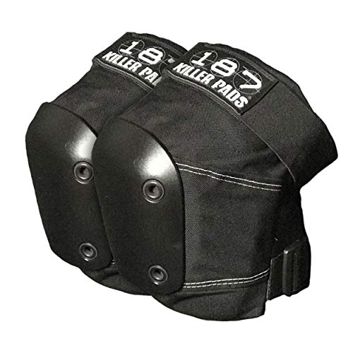187 Killer Pads Slim Knee Pad for Skateboarding Large Black