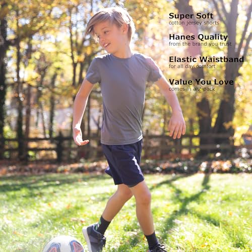 X-Large Boys Jersey Shorts Pack with Pockets - Charcoal Heather