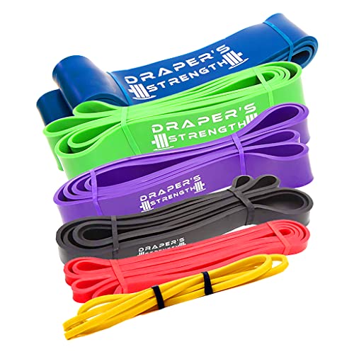 Heavy Duty Resistance Loop Bands Set - 6 Colorful Latex Exercise Bands for Powerlifting & CrossFit, 13, 41 Inch