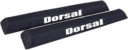 DORSAL Aero Roof Rack Pads - Pack of 2 for Surfboards, Kayaks & Snowboards | 28-Inch Black