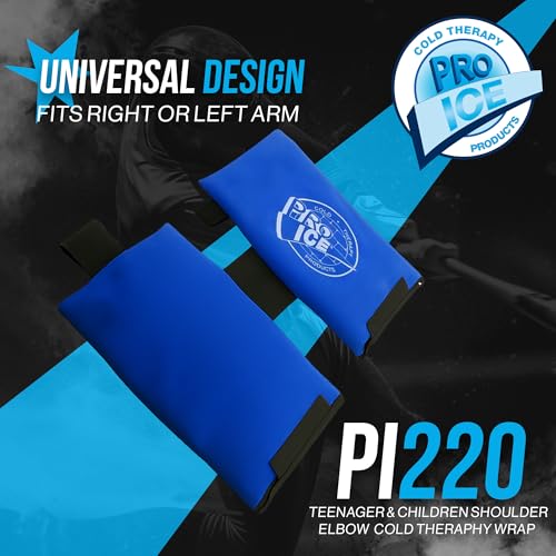 Youth PRO ICE Shoulder & Elbow Ice Therapy Wrap for Kids - Reusable Cold Pack Included