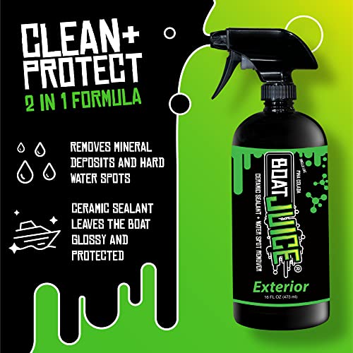 Boat Cleaner & Ceramic Protectant - Water Spot Remover, 1 Gallon