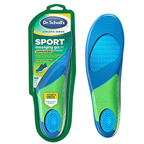 Dr. Scholl's Sport Insoles Pack of 4 Men’s 8-14 Shock Absorption Arch Support