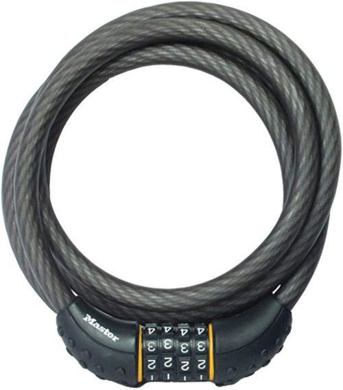 Master Lock Cable Lock - Set Your Own Combination | 6 Ft Long, Black, 8122D