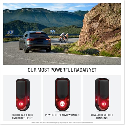 Garmin Varia™ RearVue 820 Cycling Radar & Tail Light - Bike Safety & Visibility
