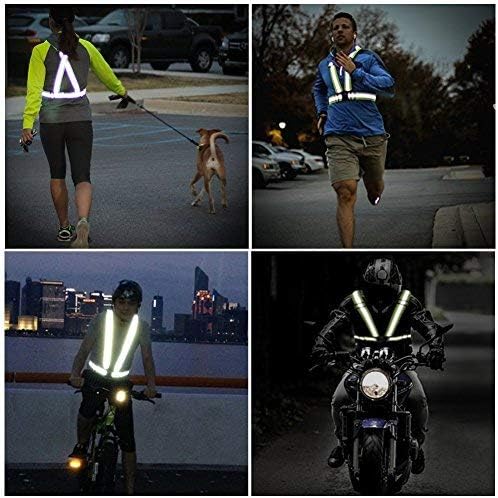 Skiennix Reflective Vest | High Visibility Safety Gear for Running, Cycling & Walking | Adjustable Fit for All Sizes