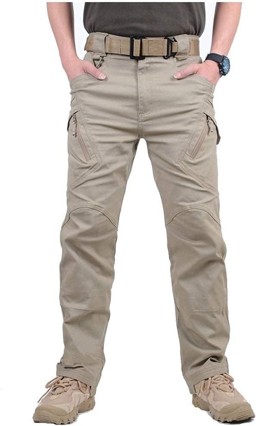 CARWORNIC Gear Men's Tactical Hiking Pants - Lightweight Cotton Military Cargo Trousers