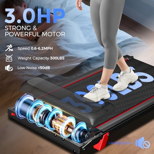 ApexNexus 3.0HP Foldable Incline Treadmill for Home Use with 12% Manual Incline