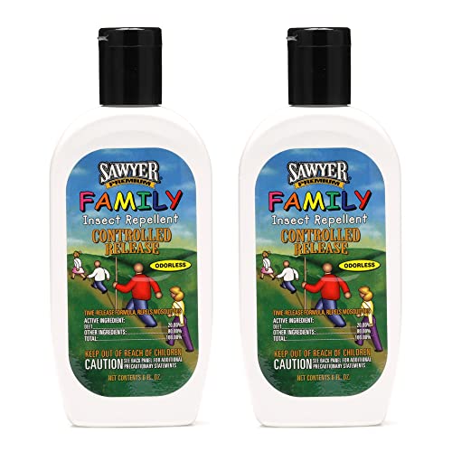Family Insect Repellent with 20% DEET - 6 Fl Oz Twin Pack, Controlled Release