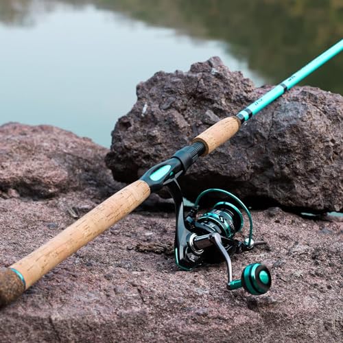 Sougayilang 7’ Inshore Spinning Fishing Rod & Reel Combo - Blue