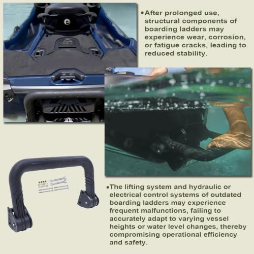 Boat Boarding Ladder for Sea-Doo RXT GTX Wake Pro 2018-2025, GTR GTS