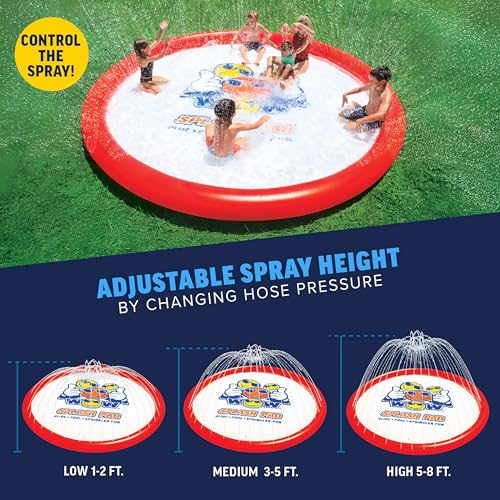 12 Ft Diameter Giant Splash Pad for Kids Water Play - Portable & Durable