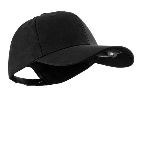 LED Hat Light - POWERCAP Baseball Cap with Light Built in - LED Cap Visor Light with Bright Headlight and IPX4 Rating (2.5 Structured Black)