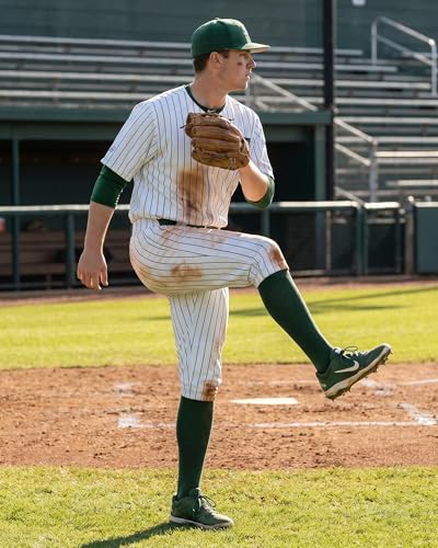 Over the Knee Baseball Socks - Dark Green, Medium - 2 Pairs