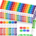 96 Pack Mixed Color Bingo Daubers Dot Markers - 6 Colors, 15ml Capacity
